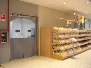 porte souple va-et-vient alimentaire