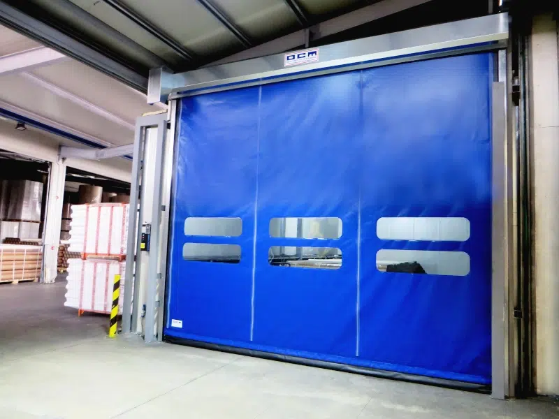 OCM Self-Repairing High-Speed Roll-Up Door