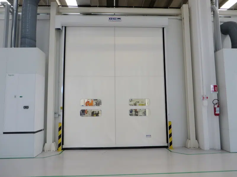 OCM Self-Repairing High-Speed Roll-Up Door