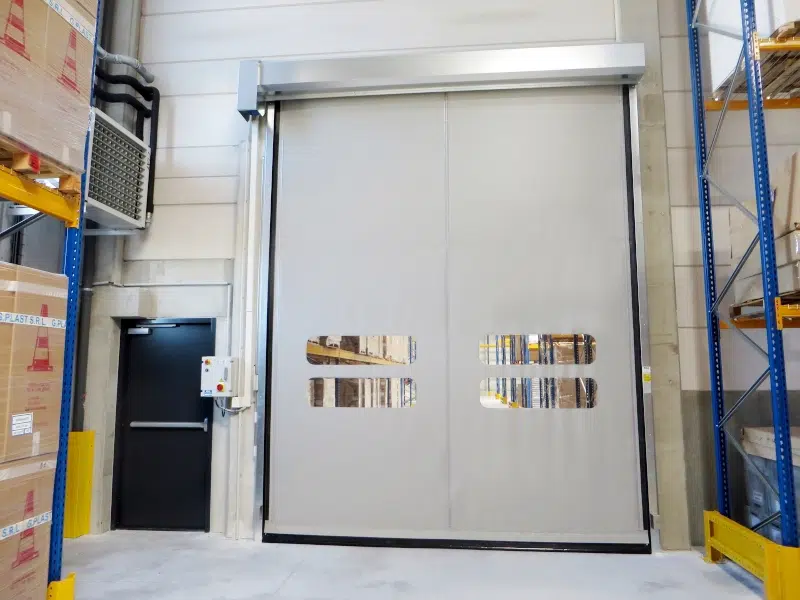 OCM Self-Repairing High-Speed Roll-Up Door